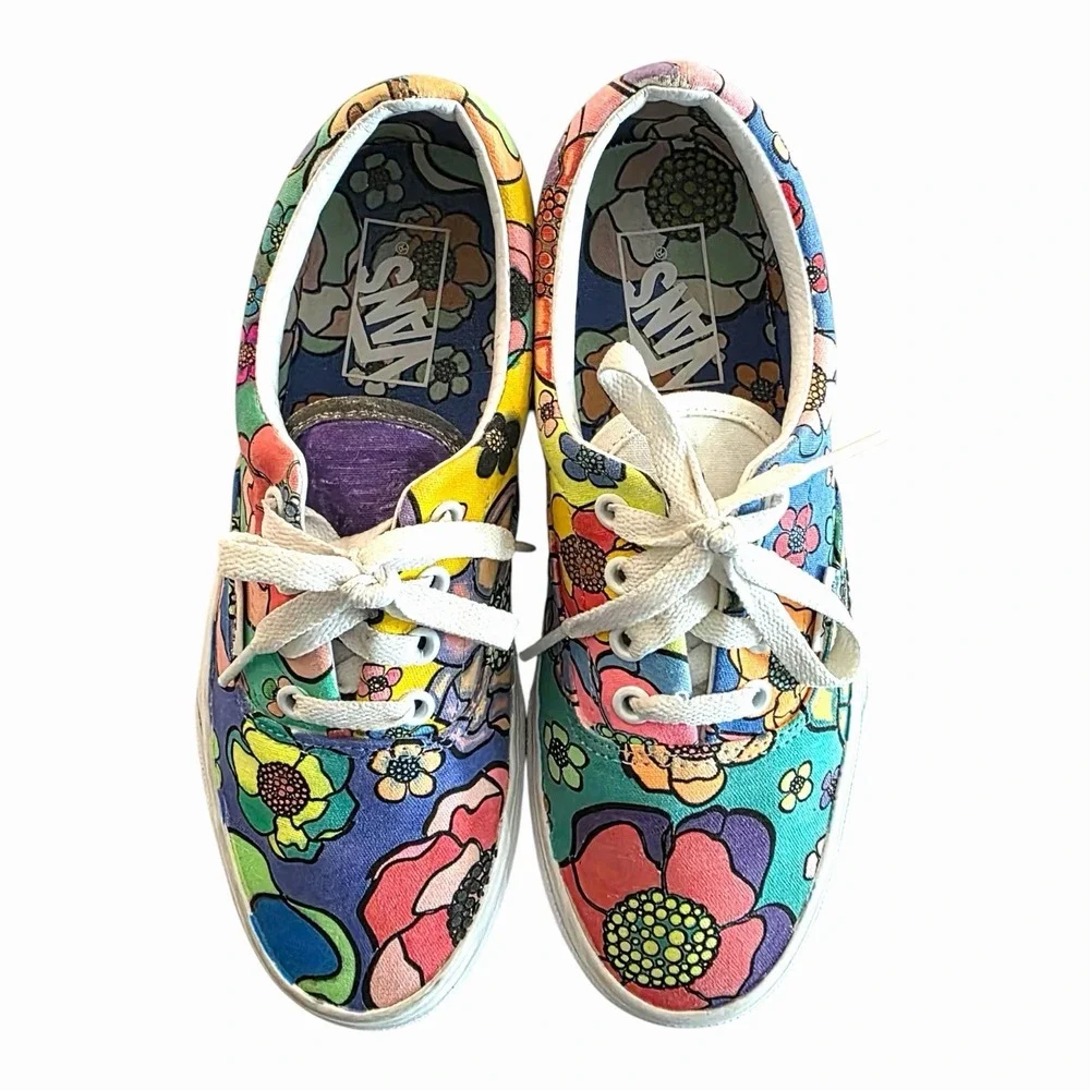 VANS Era Create Ur U Color 508731 Women's 7 Shoes Sneakers Psychedelic Floral‎